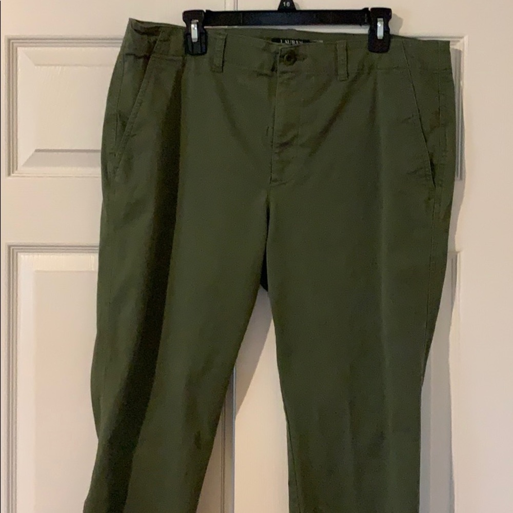 Ralph Lauren green ankle pants